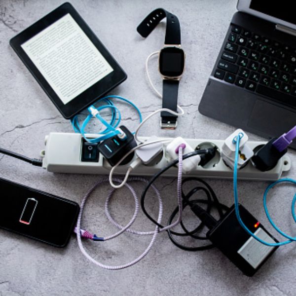 Laptop, Pad or Tablet, E-reader, chargers