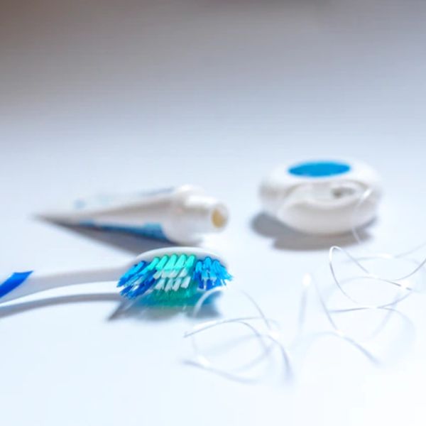 Toothbrush, paste, dental floss