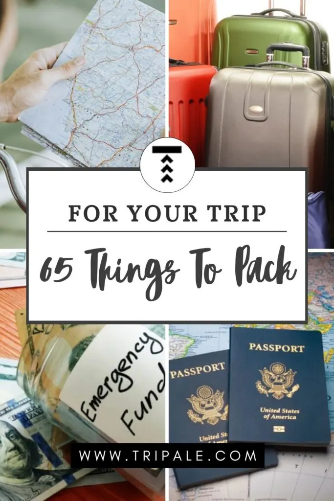things to pack for your trip