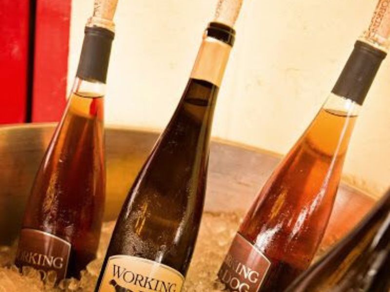 Taste 5 sparkling wines at Working Dog Winery