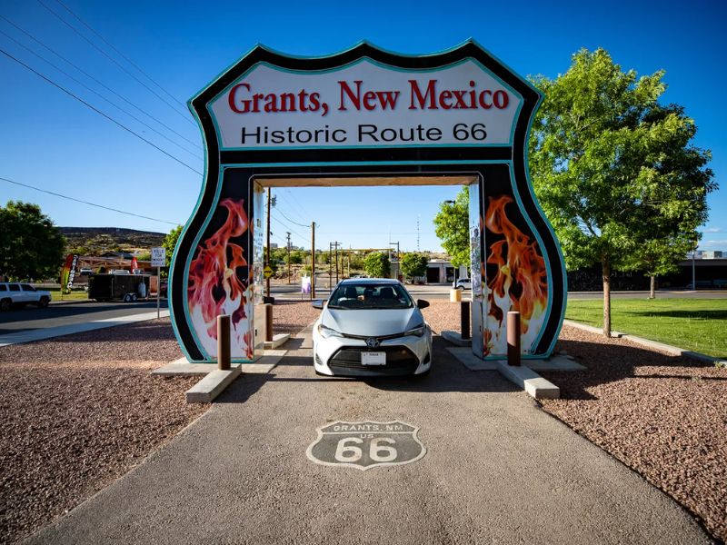 Route 66 Neon Drive-Thru Sign