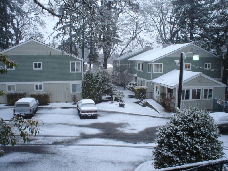Snow In Salem, Oregon