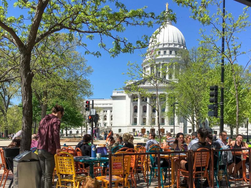 Take a Romantic Walk around Capitol Square