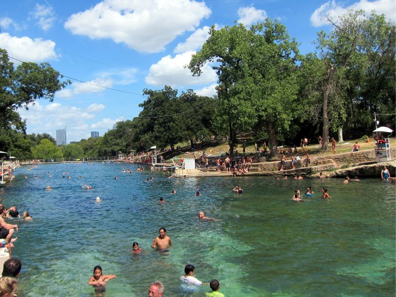 Relax in Zilker Metropolitan Park in Austin
