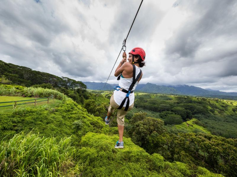 Zip Lining with Hawaii Zipline Tours