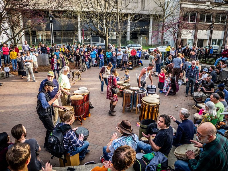 Enjoy the Asheville Drum Circle