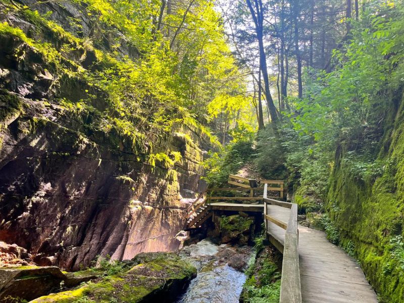 Experience Hiking At Flume Gorge