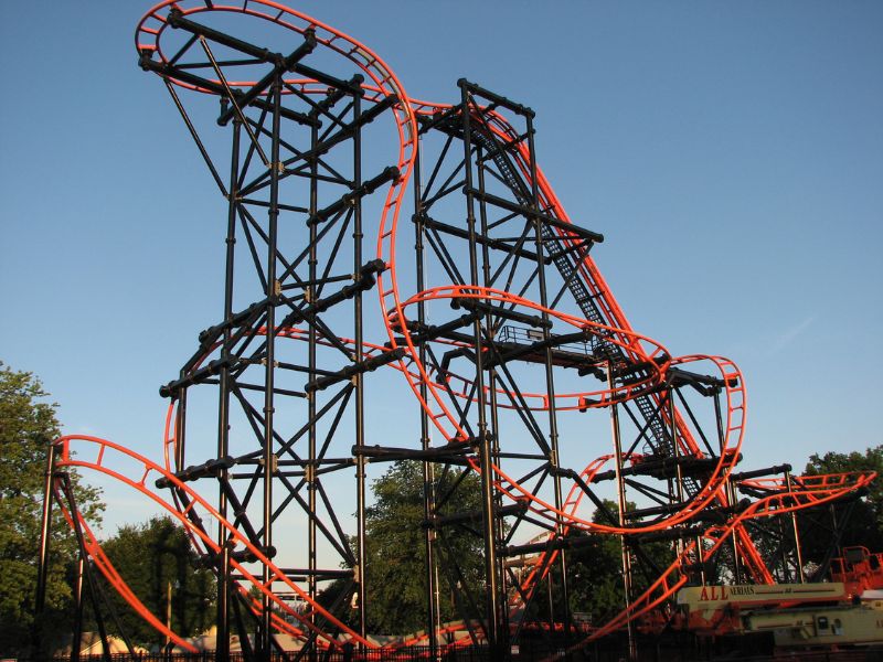 Ride Inside El Loco Roller Coaster