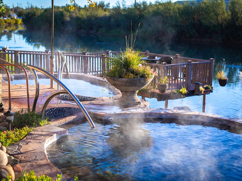 Enjoy a hot bath at Truth or Consequences Hot Springs