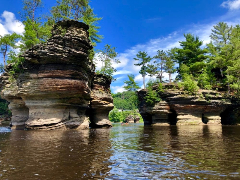 picnic at Wisconsin River