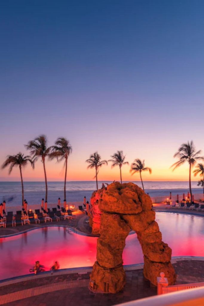 Fort Myers Beach Florida Gulf Coast calm beach resort couples babymoon 2026