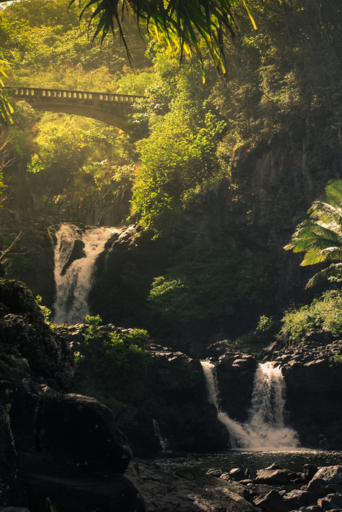 Road to Hana Maui Hawaii waterfall scenic drive babymoon tropical 2026
