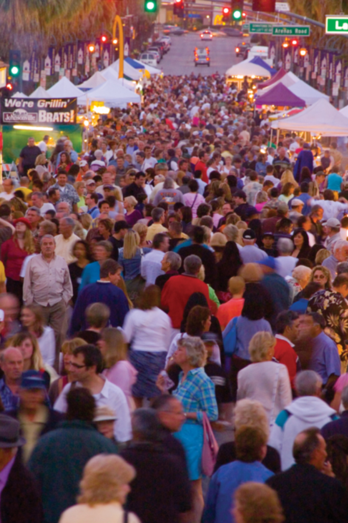 VillageFest Palm Springs Thursday night market food stalls couples babymoon 2026