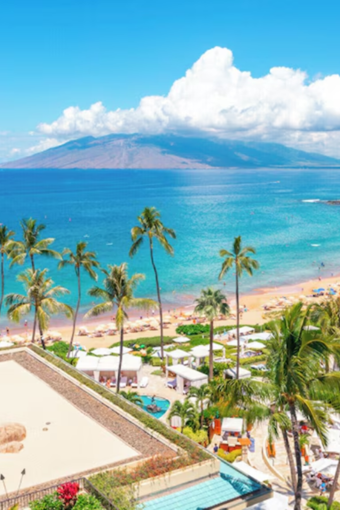 Wailea Beach Maui Hawaii golden sand luxury resort babymoon couples 2026