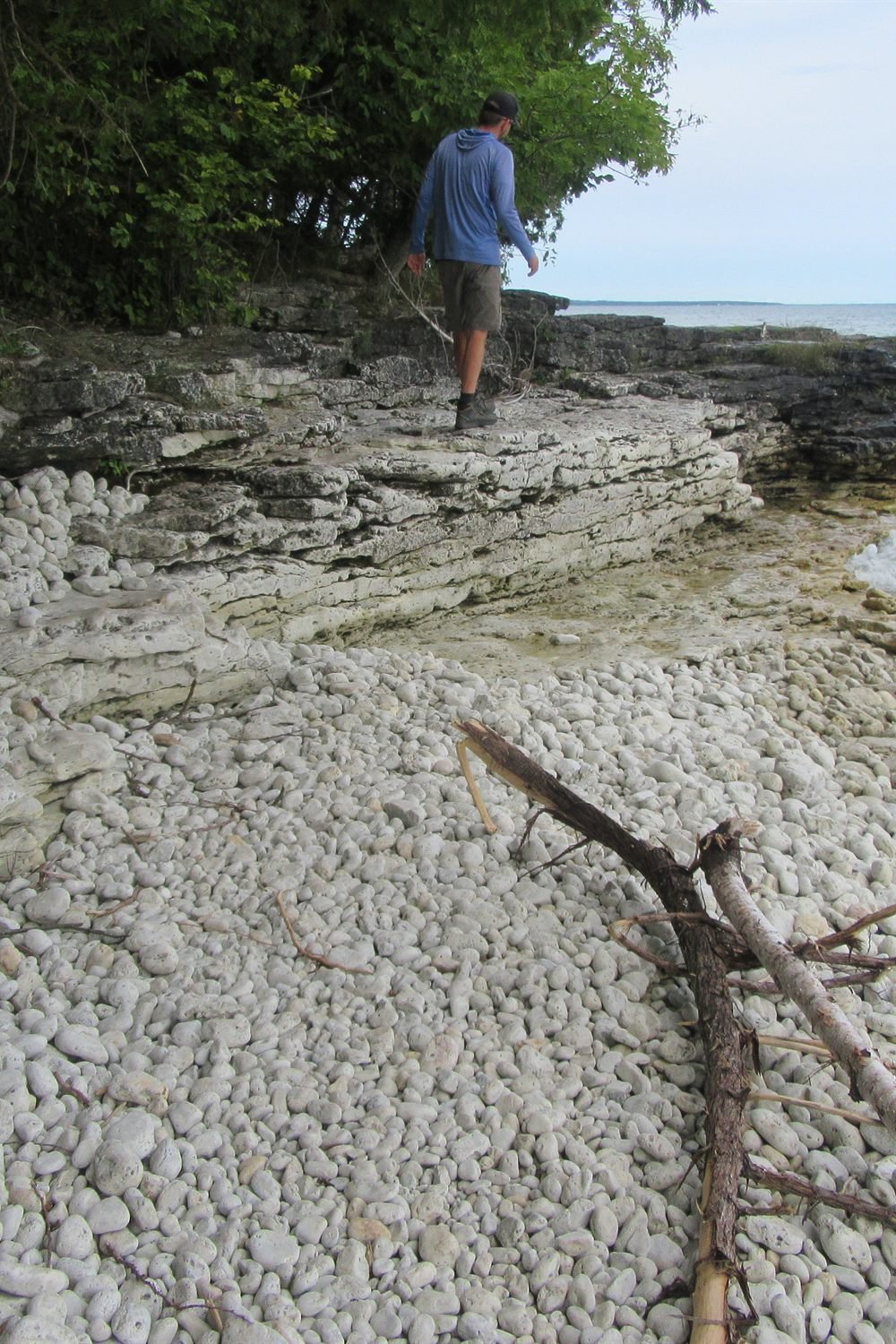 Cave Point limestone shoreline in Door County, Wisconsin