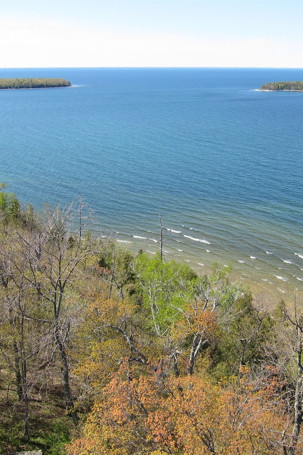 View over Green Bay from Eagle Tower in Peninsula State Park