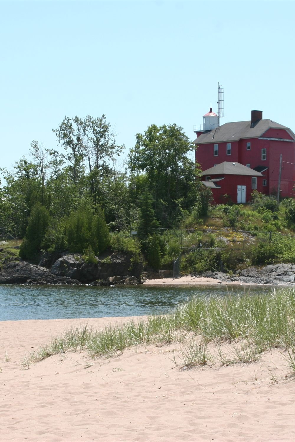 Marquette Harbor Lighthouse seen from McCarty’s Cove, Michigan